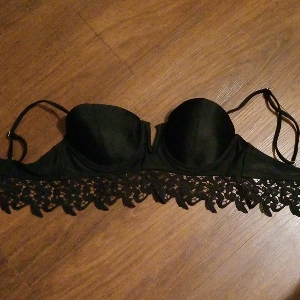 Black bathing suit top